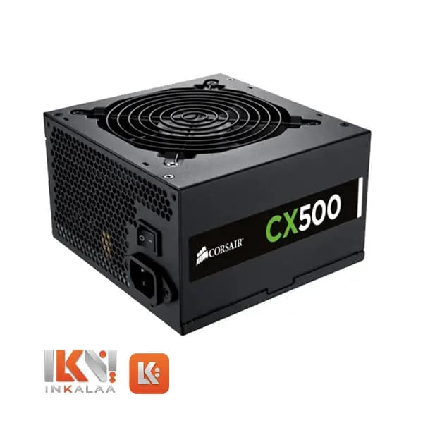 پاور استوک کامپیوتر 500 وات کورسیر مدل CX500 — تصویر ۲