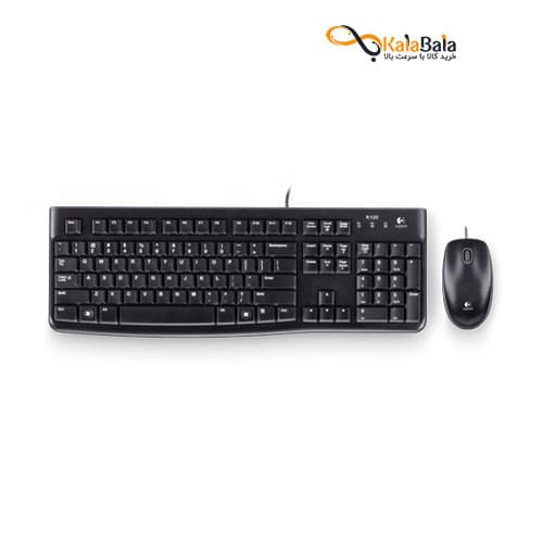 ست صفحه کلید و ماوس باسیم لاجیتک مدل Logitech MK120 USB Wired- با حروف حک شده فارسی — تصویر ۱۰