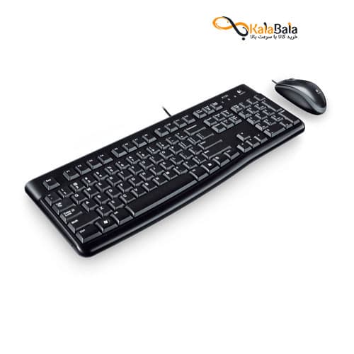 ست صفحه کلید و ماوس باسیم لاجیتک مدل Logitech MK120 USB Wired- با حروف حک شده فارسی — تصویر ۸