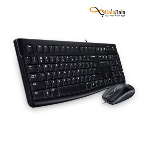 ست صفحه کلید و ماوس باسیم لاجیتک مدل Logitech MK120 USB Wired- با حروف حک شده فارسی — تصویر ۷