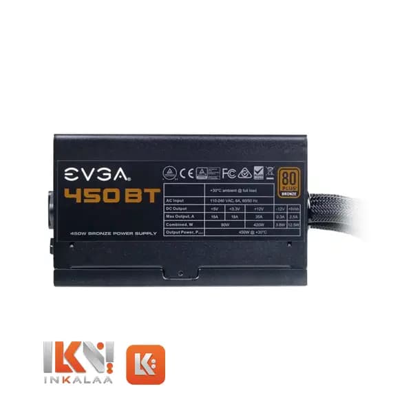 پاور کامپیوتر استوک 450 وات EVGA مدل 450W BT — تصویر ۱۰