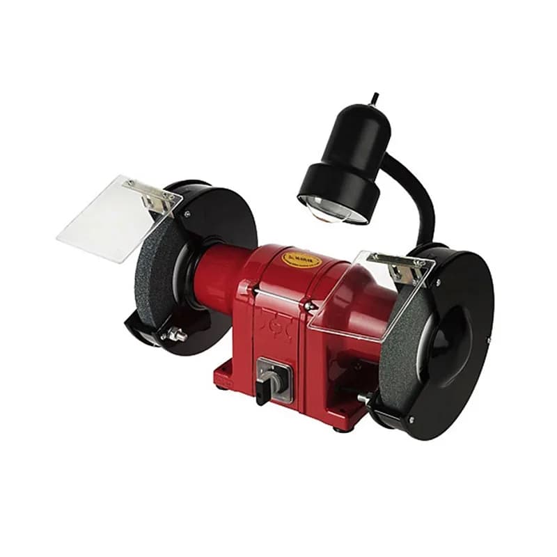 ماشین سنگ سنباده 200 میلیمتر چراغ دار تک فاز محک مدل GD 200-1 HL — تصویر ۳