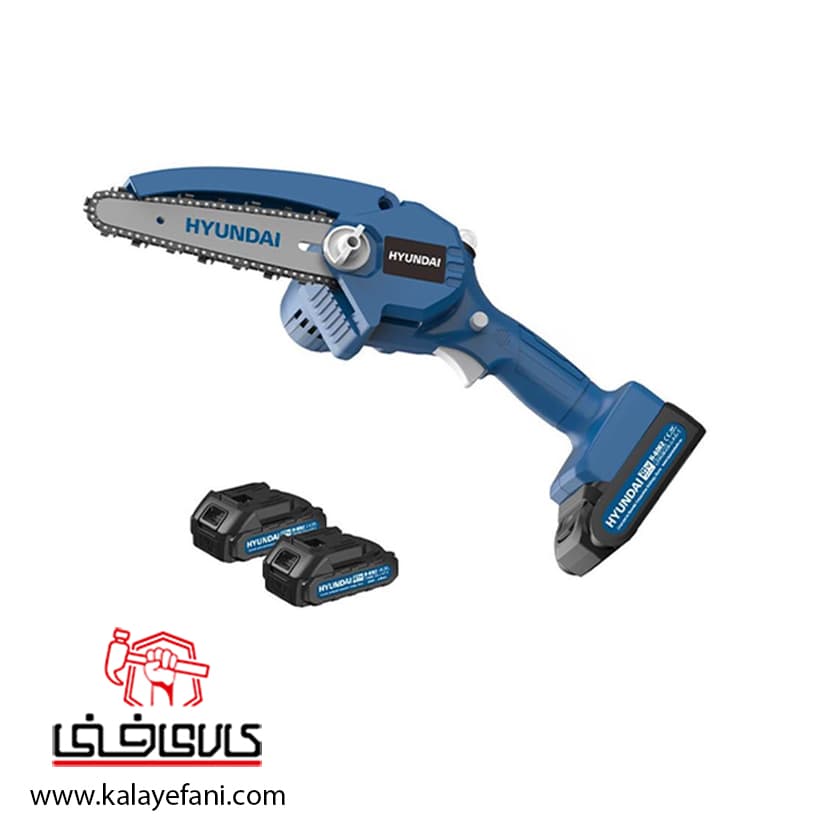 مینی اره زنجیری شارژی هیوندای 15 سانتی‌متری مدل H-6062 — تصویر ۷