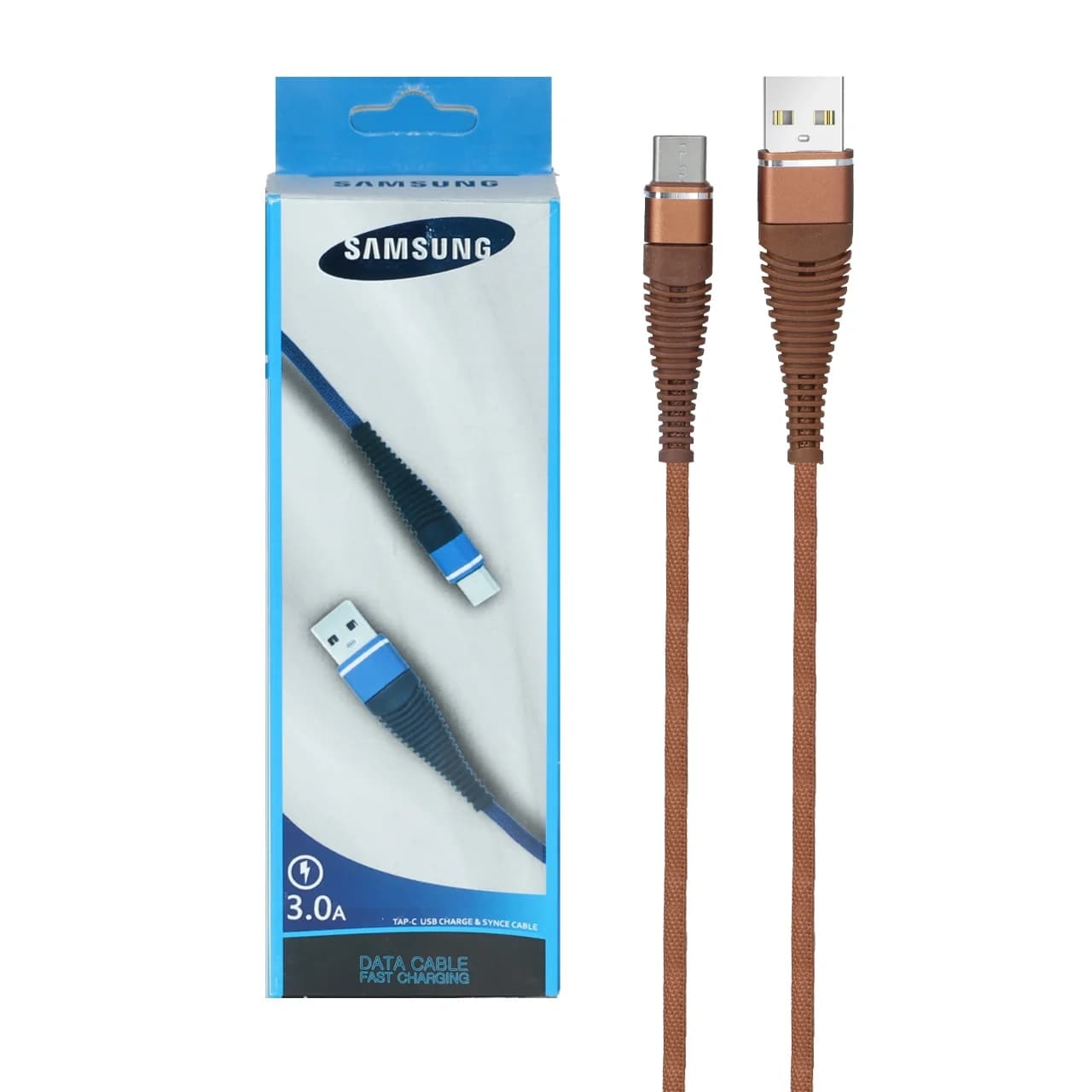 کابل شارژ فست Samsung Type-C مدل SA-6778 – قهوه ای – RYL