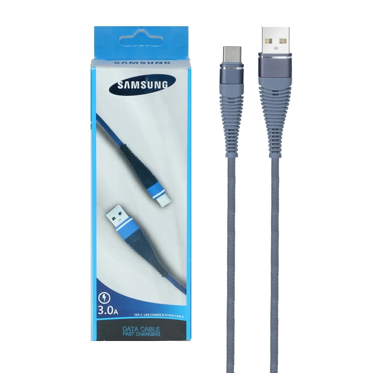 کابل شارژ فست Samsung Type-C مدل SA-6778 – طوسی – RYL — تصویر ۲