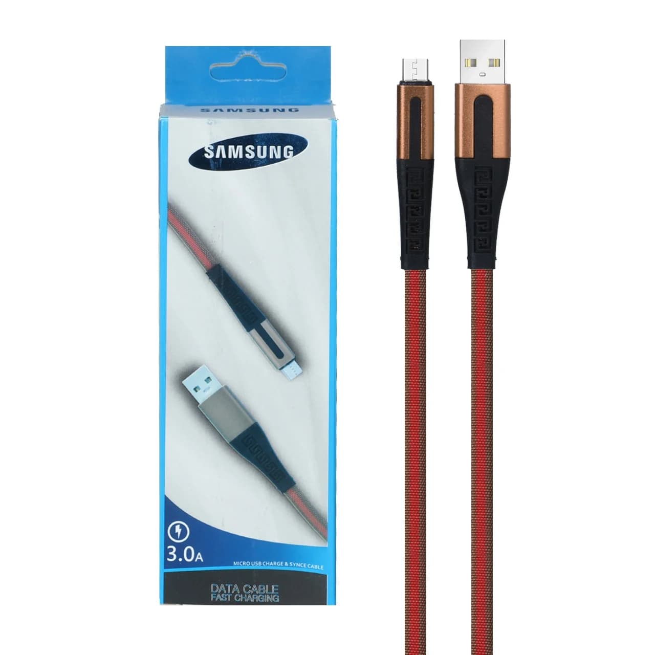 کابل شارژ فست اندروید Samsung مدل SA-2416 – قهوه ای قرمز – RYL