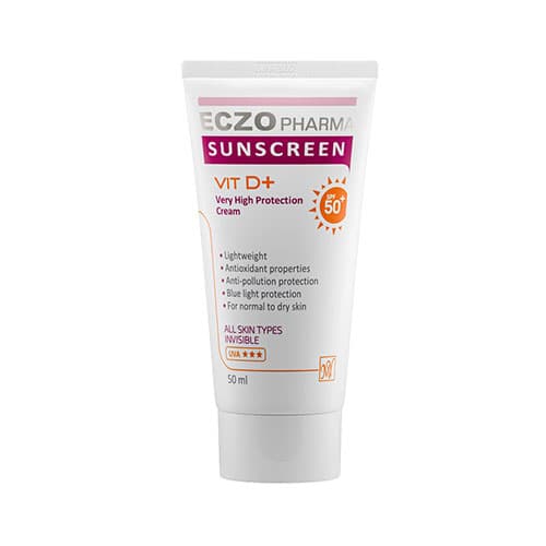 کرم ضد آفتاب انواع پوست بی رنگ اگزوفارما SPF50 — تصویر ۳
