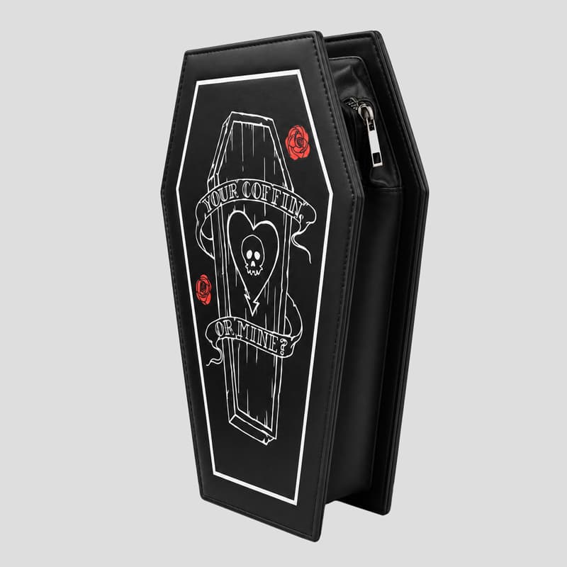 کیف گوتیک طرح تابوت مدل Coffin Skull کد ICH-26E01090 — تصویر ۹