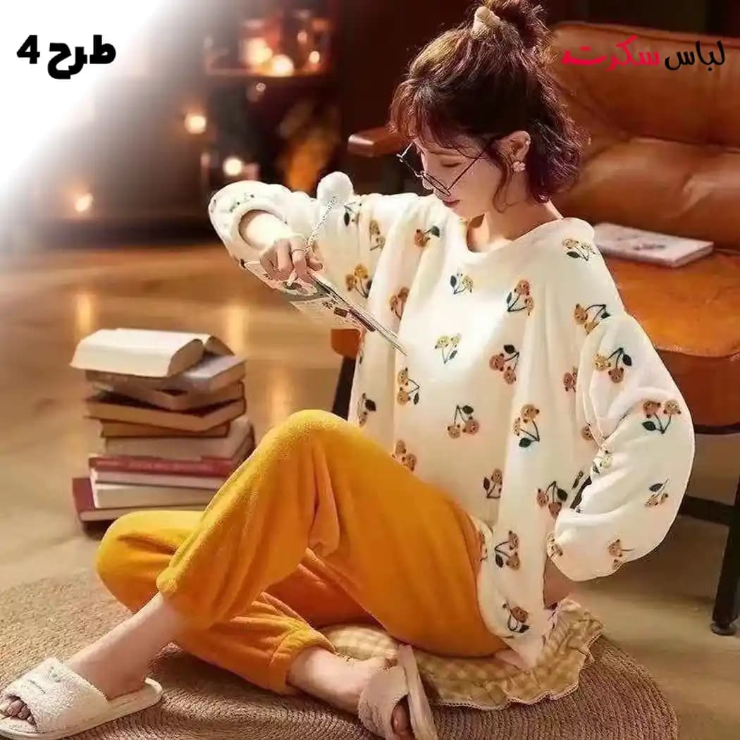 ست بلوز و شلوار راحتی حوله ای فانتزی ls702 — تصویر ۱۰