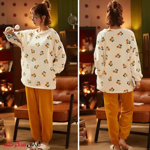 ست بلوز و شلوار راحتی حوله ای فانتزی ls702 — تصویر ۱۱