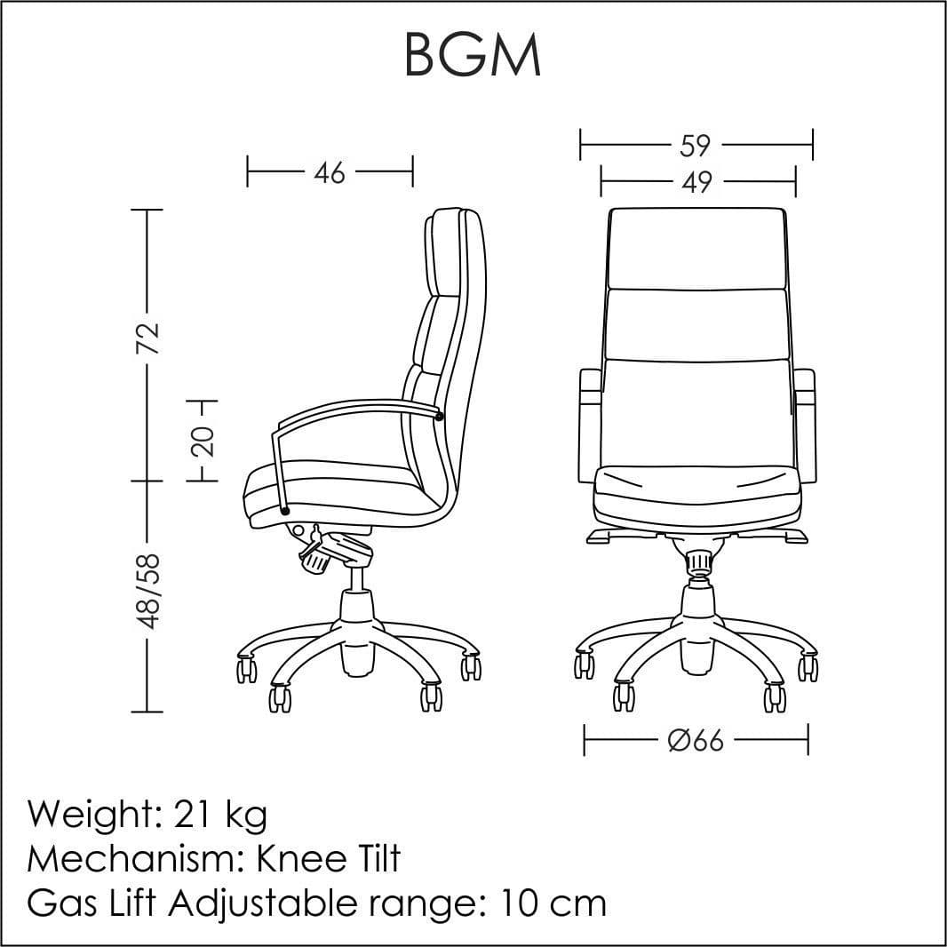 صندلی مدیریتی BGM سینکرون151 آرتمن — تصویر ۹