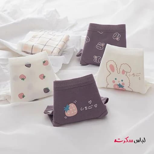 شورت نخی فانتزی بسته 3 عددی کد414 — تصویر ۹