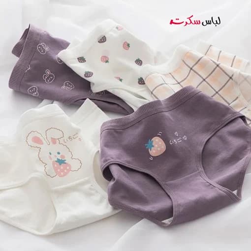 شورت نخی فانتزی بسته 3 عددی کد414 — تصویر ۲