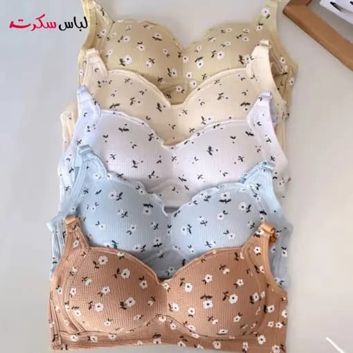 سوتین بدون فنر اسفنجی گلدار ls950 — تصویر ۵