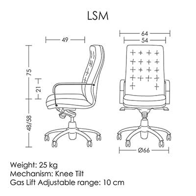 صندلی مدیریتی LSM162 آرتمن — تصویر ۹