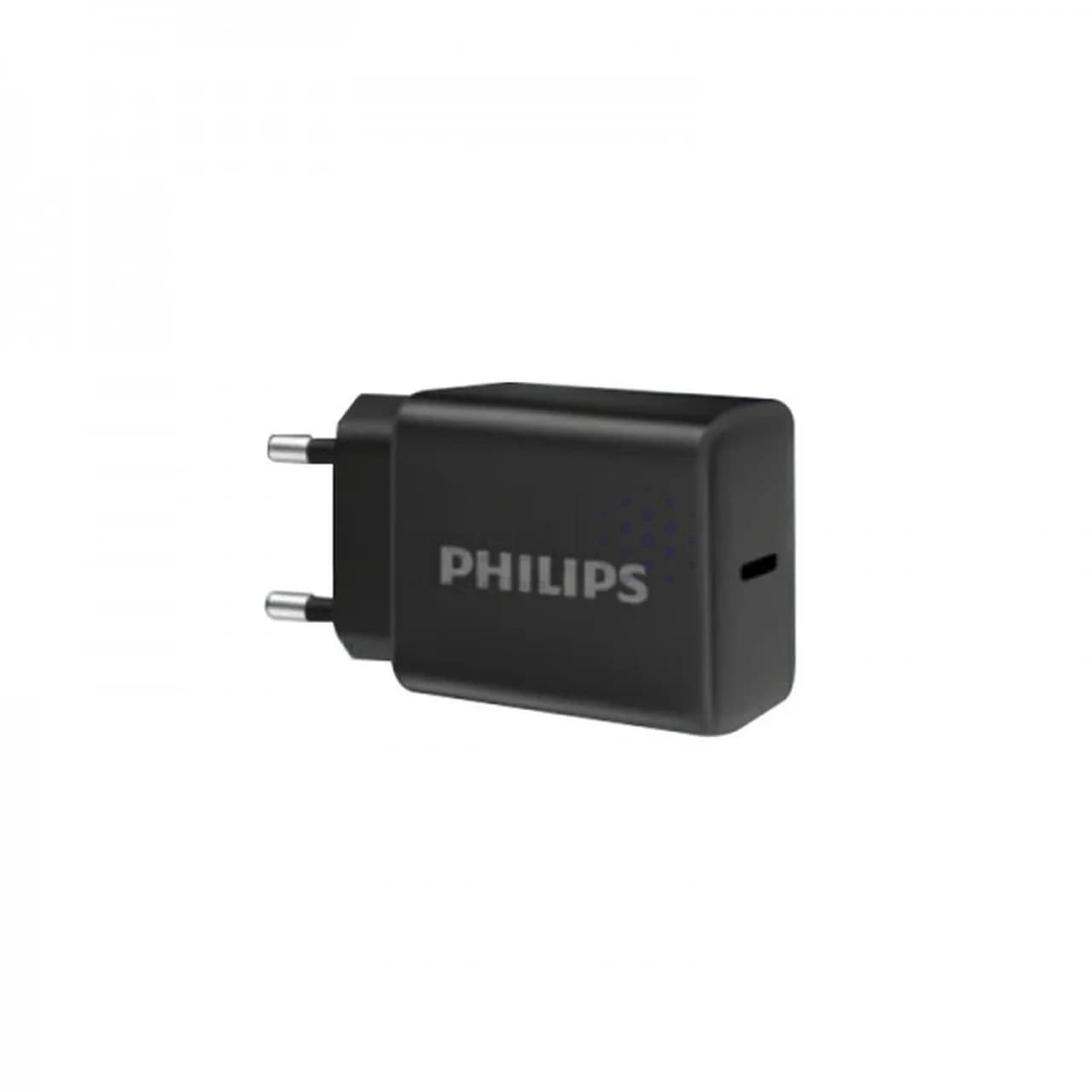 شارژر دیواری PD و فست تک پورت Philips مدل DLP5312NB 30W به همراه کابل شارژ Type-C To Type-C – مشکی (گارانتی دوساله سی آوا) — تصویر ۳