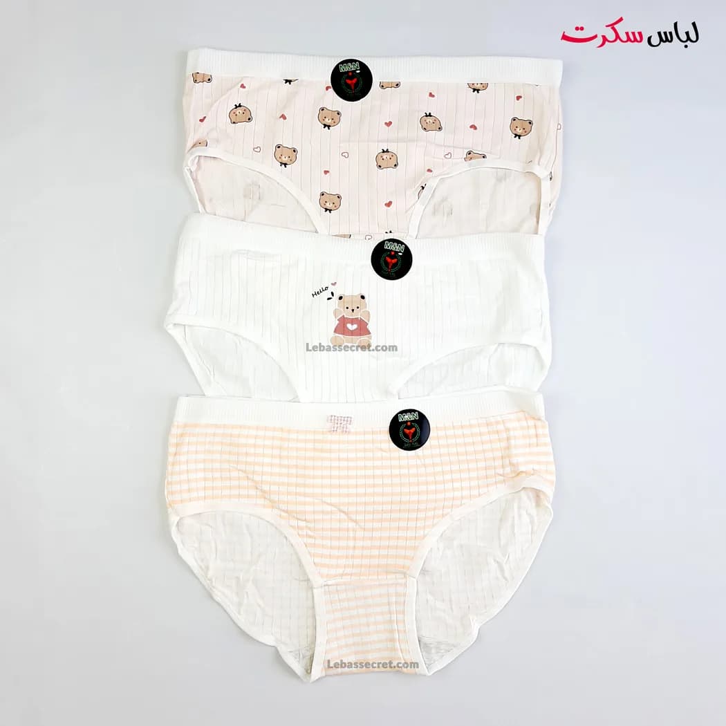 شورت اسلیپ زنانه بسته 3 عددی Ls049 — تصویر ۵