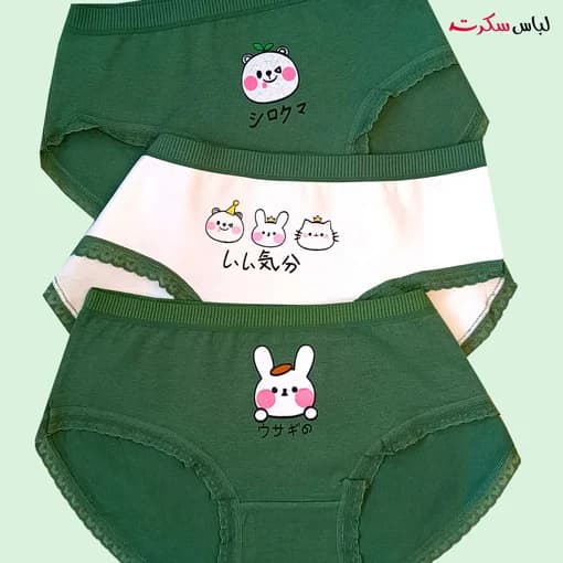 شورت نخی عروسکی بسته 2عددی زنانه ls6358 — تصویر ۳
