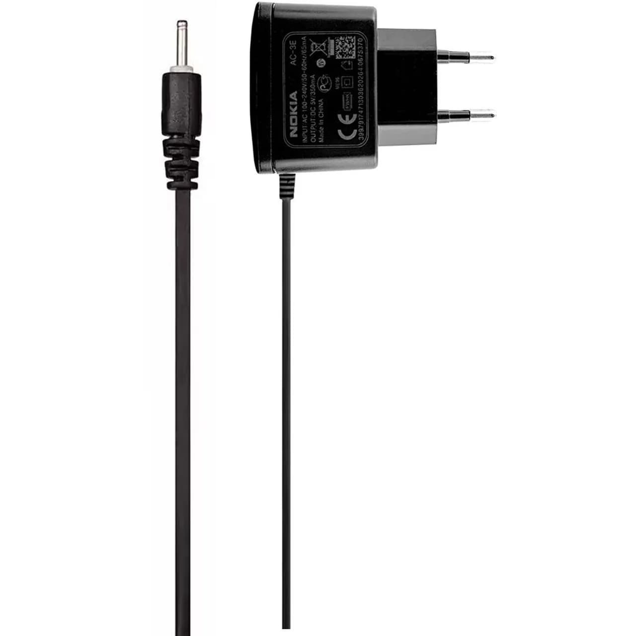 شارژر سوزنی Nokia مدل AC-3E 5V – مشکی (گارانتی شش ماهه نیکان همراه)