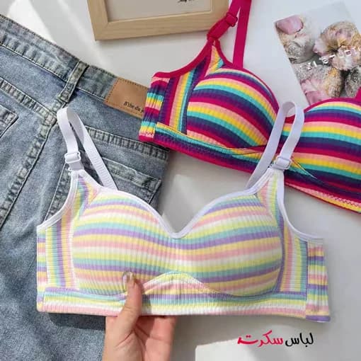 سوتین اسفنجی رنگین کمون ls0002 — تصویر ۵