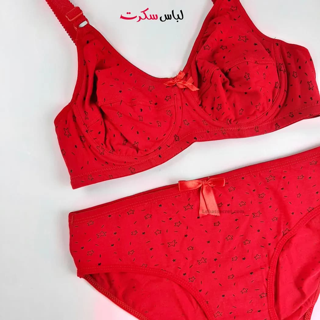 ست شورت و سوتین فنردار نخی ls2101 — تصویر ۵