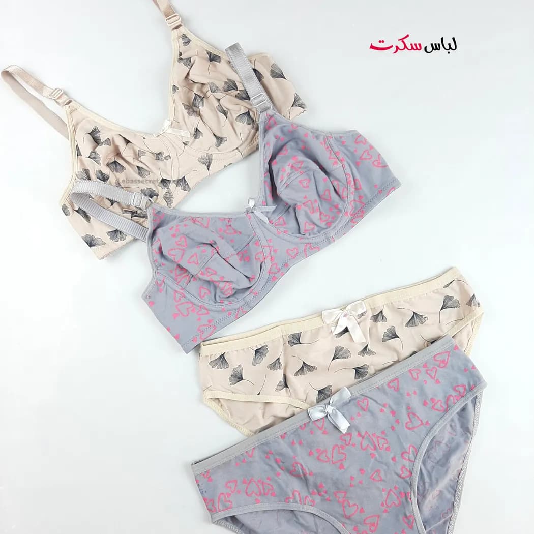 ست شورت و سوتین فنردار نخی ls2101 — تصویر ۷