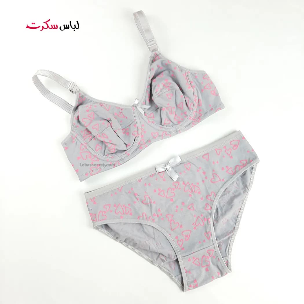 ست شورت و سوتین فنردار نخی ls2101