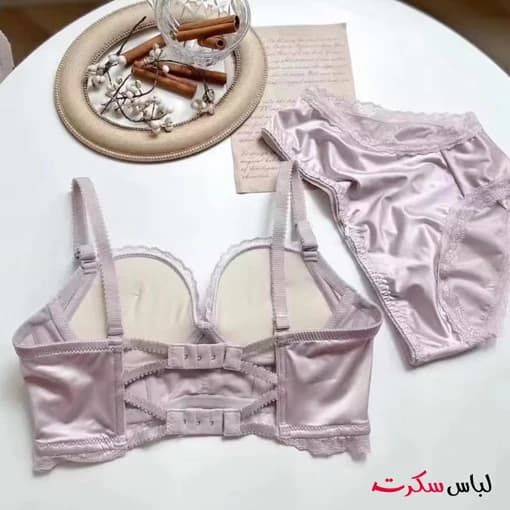 ست شورت و سوتین فانتزی ساتن ls8483 — تصویر ۶