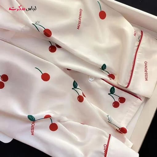بلوز و شلوار راحتی زنانه ساتن lslux0036 — تصویر ۸