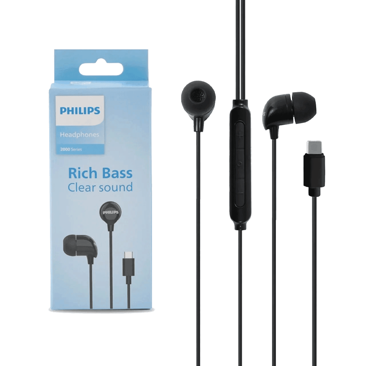 هندزفری باسیم Philips Type-C مدل TAE2146BK – مشکی (گارانتی دوساله سی آوا) — تصویر ۱۰