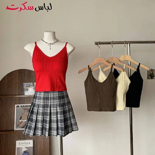کراپ تاپ فانتزی کبریتی ls2056 — تصویر ۴