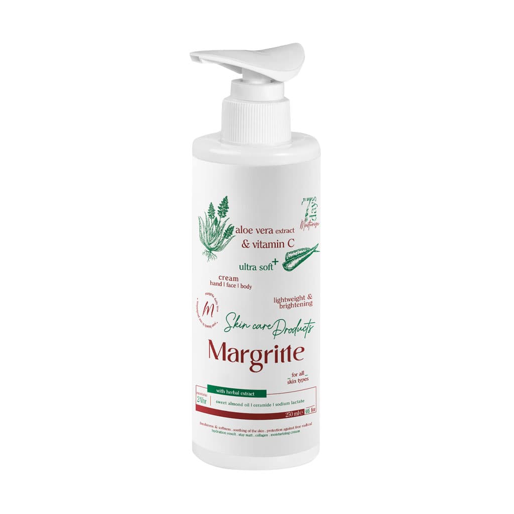 کرم مرطوب کننده و آبرسان آلوئه ورا مناسب انواع پوست مارگریت/MARGRITE — تصویر ۳