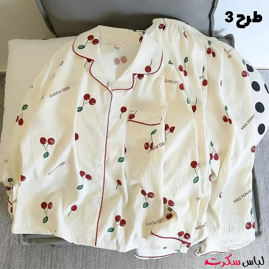 ست بلوز و شلوار راحتی فانتزی زنانه ls0098 — تصویر ۵