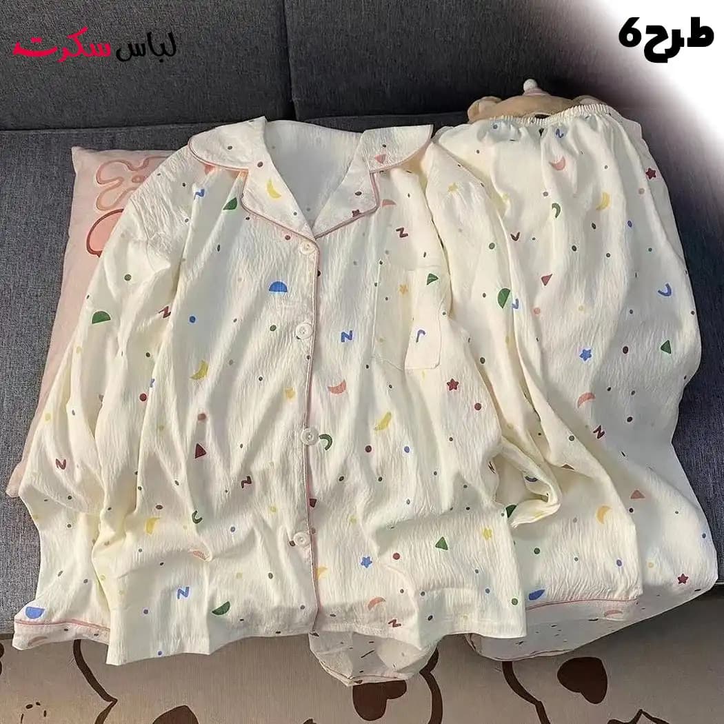 ست بلوز و شلوار راحتی فانتزی زنانه ls0098 — تصویر ۸