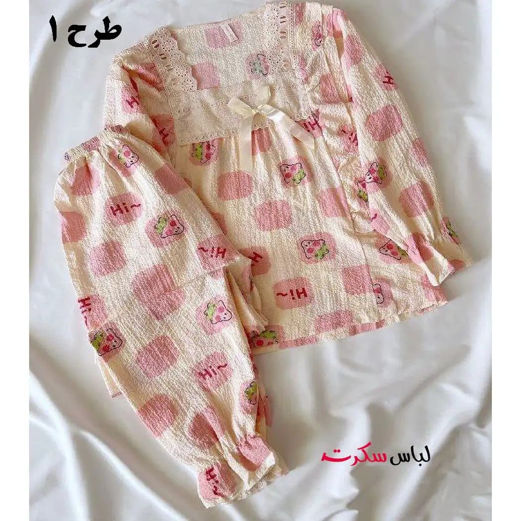 بلوز و شلوار راحتی زنانه عروسکی ls265 — تصویر ۴