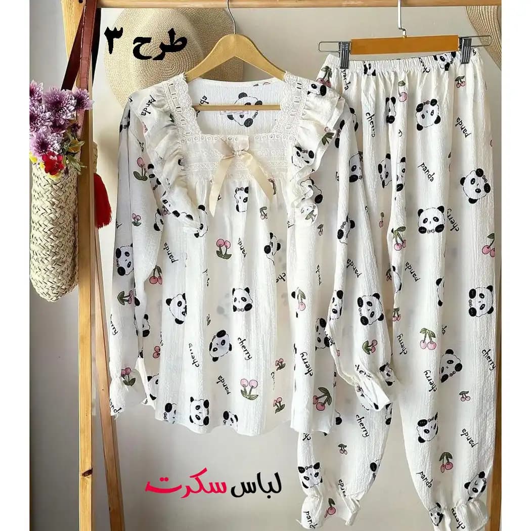 بلوز و شلوار راحتی زنانه عروسکی ls265 — تصویر ۳