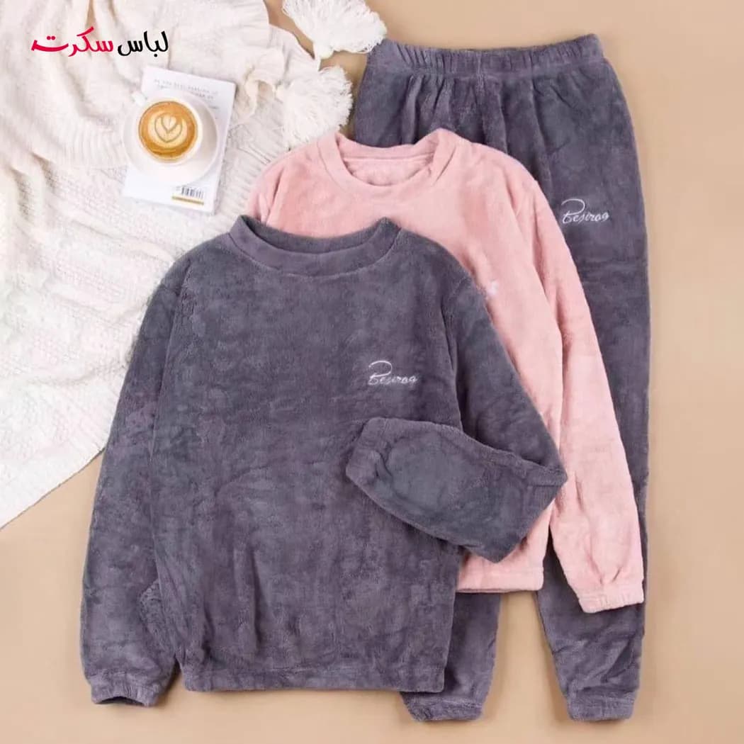 ست بلوز و شلوار راحتی حوله ای ls701 — تصویر ۸