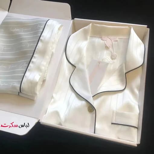 لباس خواب و راحتی ساتن زنانه lslux0020 — تصویر ۱۲