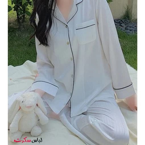 لباس خواب و راحتی ساتن زنانه lslux0020 — تصویر ۹
