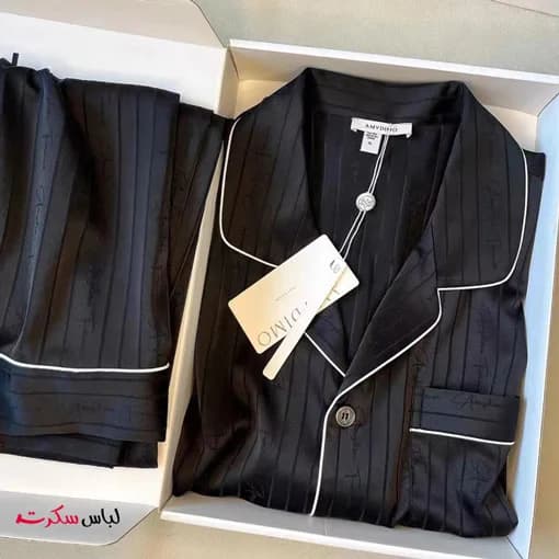لباس خواب و راحتی ساتن زنانه lslux0020 — تصویر ۳