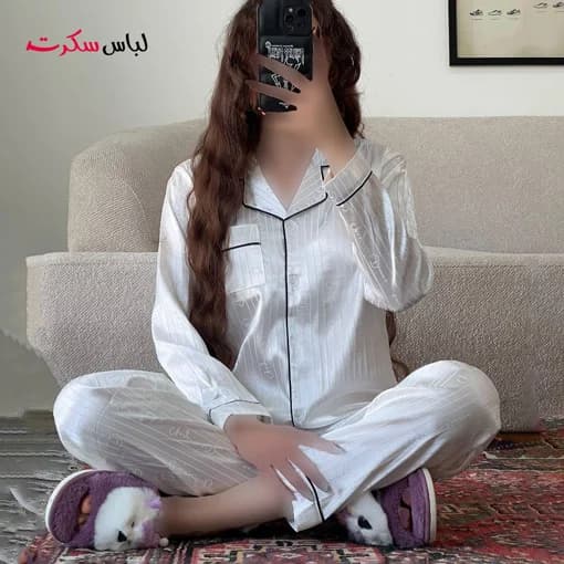 لباس خواب و راحتی ساتن زنانه lslux0020 — تصویر ۸