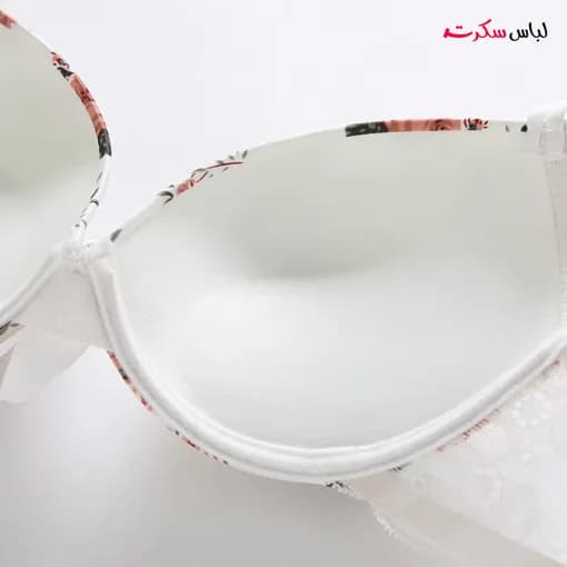 ست شورت و سوتین فنردار جکدار گلدار ls193 — تصویر ۷
