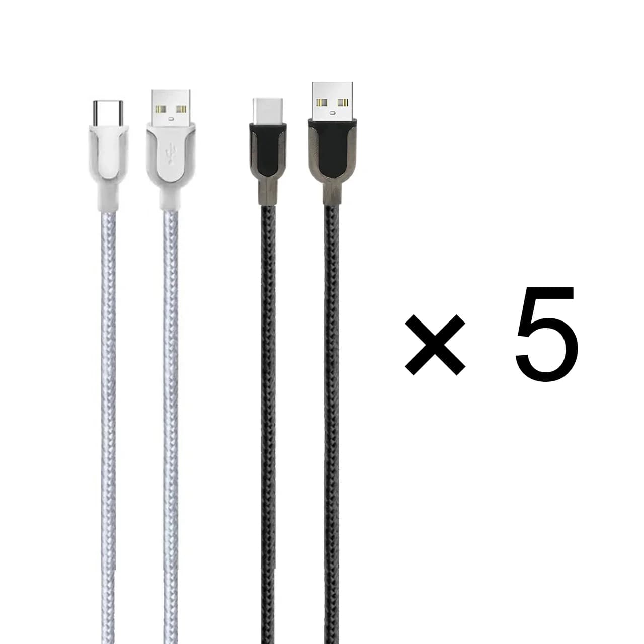 کابل شارژ فست 3 متری Miller Type-C مدل 1852 – بسته 5 عددی (گارانتی پارتیان پایا)