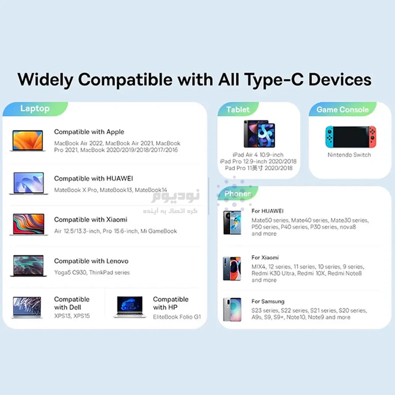 کابل شارژ PD و فست 2 متری Philips Type-C To Type-C مدل DLC4583C 240W – مشکی (گارانتی دوساله سی آوا) — تصویر ۷
