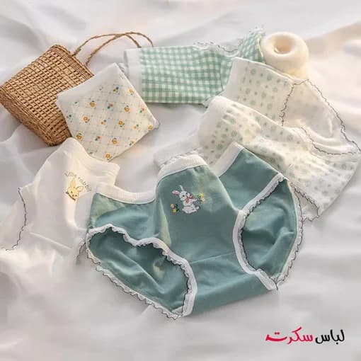 شورت نخی فانتزی بسته 3عددی ls0106