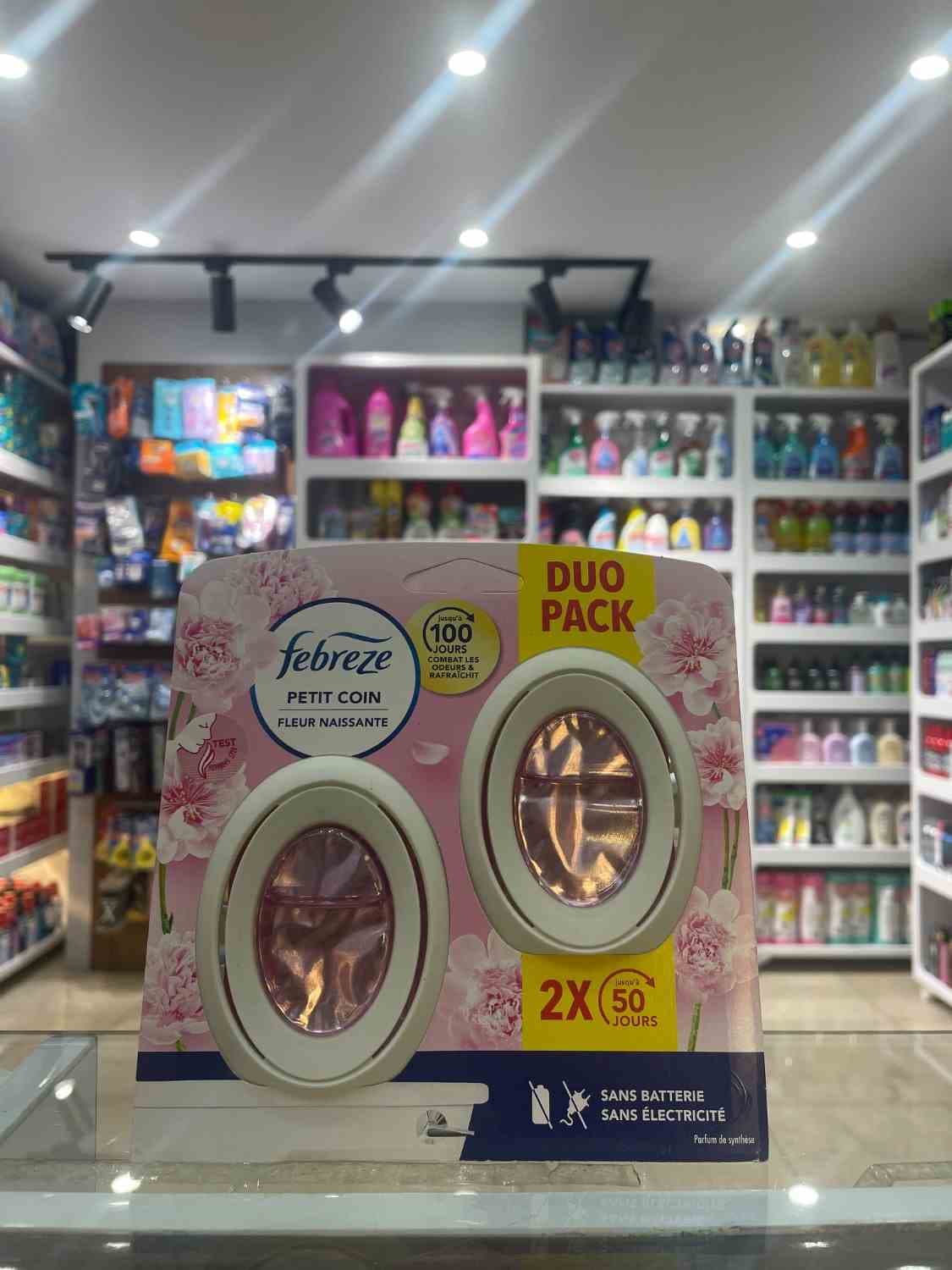 خوشبوکننده سرویس بهداشتی فبریز مدل Fleur Naissante با رایحه گل‌های تازه بسته ۲ عددی (Duo Pack)