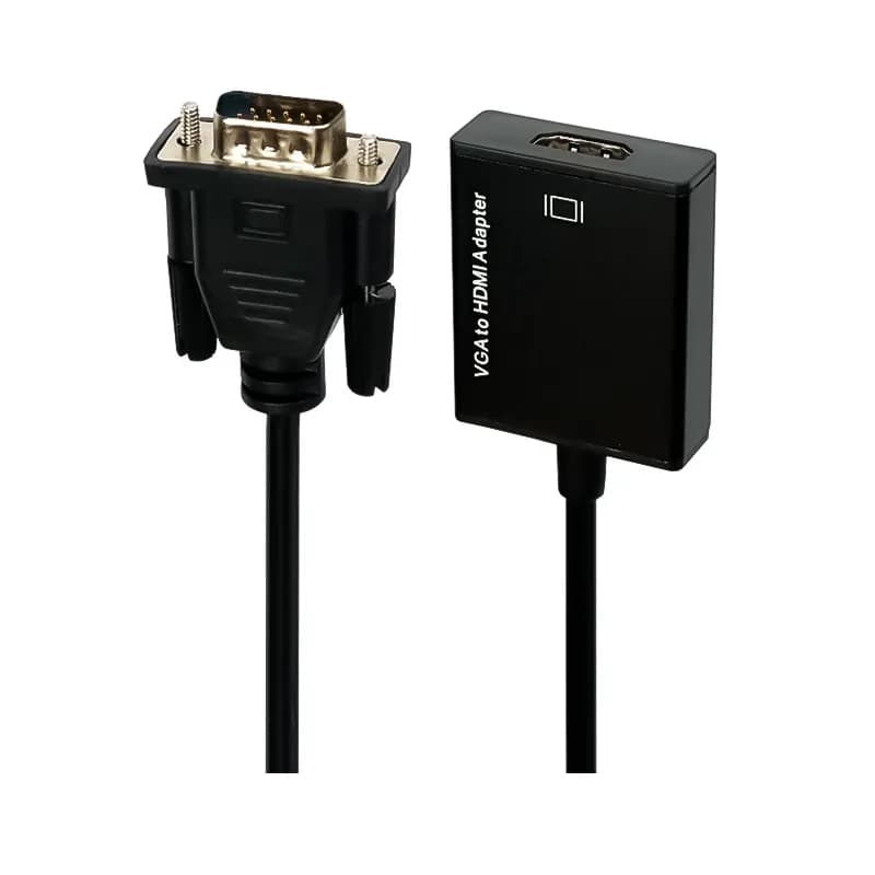 تبدیل VGA به HDMI مدل 5138 همراه با کابل AUX و Micro USB — تصویر ۳