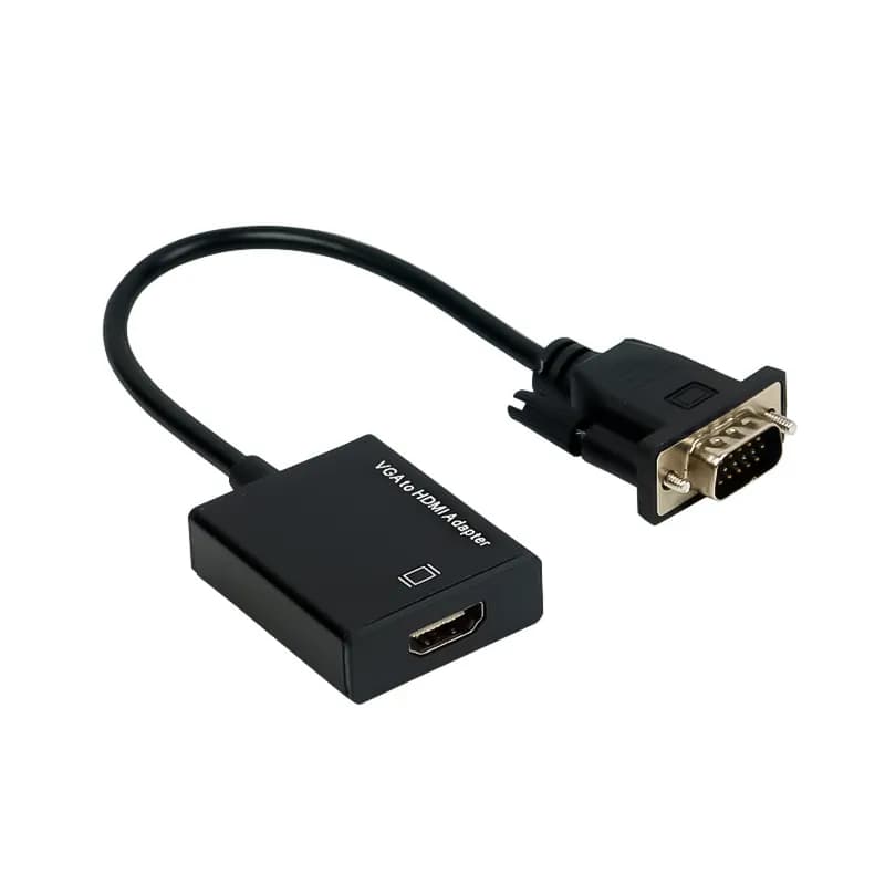 تبدیل VGA به HDMI مدل 5138 همراه با کابل AUX و Micro USB