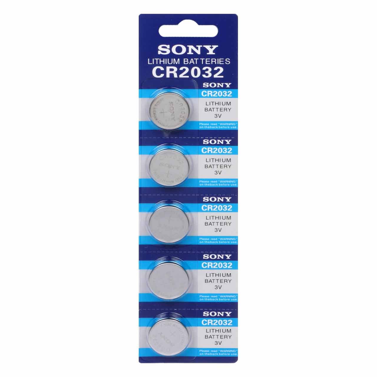 باتری سکه ای Sony مدل CR2032 – بسته 5 عددی – RYL — تصویر ۴