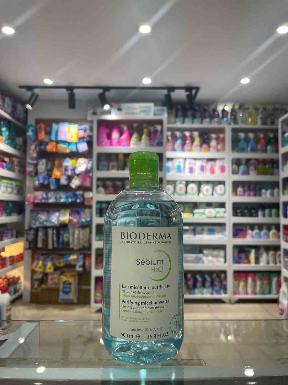 میسلار واتر پاک‌کننده پوست چرب و مختلط سبیوم H2O بایودرما (BIODERMA Sébium H2O Purifying Micellar Water) حجم ۵۰۰ میلی‌لیتر